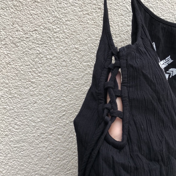 Worn once - FOREVER 21 Embroidered Mini Sundress - Picture 5 of 8